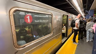 MTA Kawasaki R62 1 Train 1519 Ride From Times Square42nd Street To 14th Street 09052024 [upl. by Stillman]