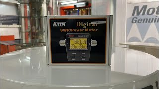 Nissei RS50 VHF dan UHF SWR power meter digital [upl. by Drud86]