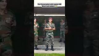 Pride of India  Ms Dhoni with brave soldiers 🇮🇳 🪖shorts shorstviral youtube [upl. by Evars65]