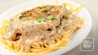 Creamy Parmesan Garlic Mushroom Chicken [upl. by Halihs534]