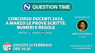 Concorso scuola 2024 a marzo le prove scritte numeri e regole [upl. by Lokcin676]