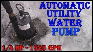 Best Utility Water Pump To Get Rid Of Standing Water BURCAM 300503R [upl. by Anaujat]