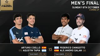 🔥 COELLOTAPIA vs CHINGOTTOGALÁN 👽 FINAL 🥇 PARIS MAJOR 2024 Premier Padel [upl. by Sorce]