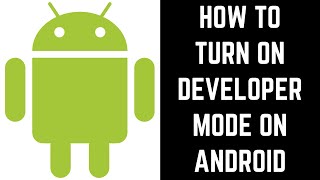 How to Turn On Developer Mode On Android 2020 [upl. by Melan644]