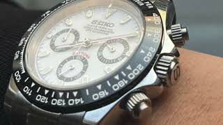 Our Best Selling Watch Seiko Mod Panda Daytona Rolex Homage [upl. by Aitital]