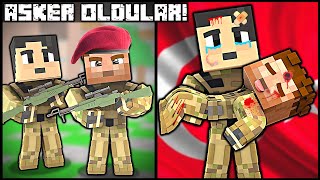 ALİ VE DİLENCİ ÇOCUK HASAN ASKER OLDU 😱 Minecraft [upl. by Hobart]