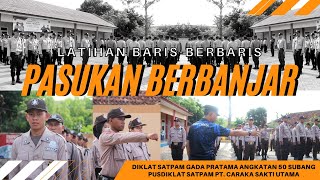 ATURAN DASAR PASUKAN BERBANJAR DAN TATA CARA MENGHITUNG PASUKAN BERBANJAR DIKLAT SATPAM GP 50 SUBANG [upl. by Bruning]