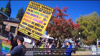 Southern Oregon Pride gospel outreach Mason Goodknight preaching rvssop [upl. by Dnanidref804]