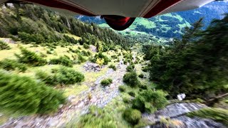 Wingsuit BASE Jump  Bussalp  Switzerland [upl. by Dyer41]