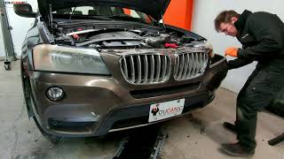 20112017 BMW X3 F25 Headlight Assembly Replacement DIY [upl. by Cupo]