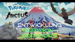 Pokemon Legenden Arceus Entwicklung Porygon  Porygon2  Porygon Z [upl. by Zeuqirdor]