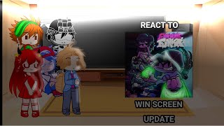 FNF REACT TO WIN SCREEN UPDATE MY 2ND VIDEO [upl. by Htidra]