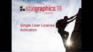 Statgraphics 18 Installation [upl. by Aetnahc810]