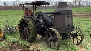 Plowing with A 1924 Rumely H 1630 tractor [upl. by Chariot]