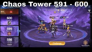 Chaos Tower 591  600 ► MOBILE LEGENDS ADVENTURE [upl. by Anale]