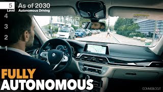 BMW Fully Car Autonomous Automated Driving LEVEL 5 [upl. by Ettenom]