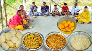 অষ্টমী স্পেশাল রান্না আর খাওয়া ছানার লুচিআলু ফুলকপি চানামশলা পায়েসমিষ্টি [upl. by Siravaj465]