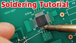 Soldering Complete Tutorial for Beginners  Leaded SMTs Chip【Step by Step】 [upl. by Federica]