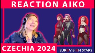 REACTION AIKO quotPedestalquot 🇨🇿 Czechia Eurovision 2024  Live performance [upl. by Perri7]