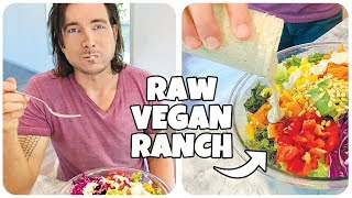 The Best Raw Vegan Ranch Style Dressing Recipe amp Taste Test [upl. by Isdnyl84]