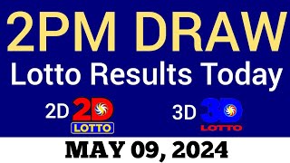 Lotto Result Today 2pm Draw May 9 2024 Swertres Ez2 PCSO Live Result [upl. by Antony743]