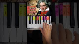 PARA ELISA  BEETHOVEN  Für Elise PIANO TUTORIAL EASY Piano Fácil Con Números [upl. by Eidlog961]