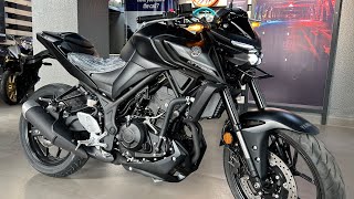 New Launch🚀 2024 Yamaha MT03 Black Detailed Review  On Road Price New Update Features Mileage [upl. by Nelrah]