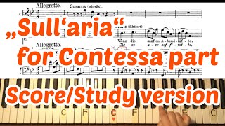 quotSullariaquot for contessa part  Karaoke  Study version  le nozze di figaro  W A Mozart [upl. by Fairweather]