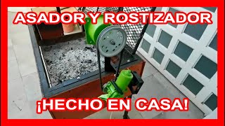 ASADOR Y ROSTIZADOR CASERO EL MEJOR DE TODOS  Homemade Rotating Grill [upl. by Bloem357]