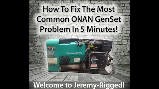 Most Common ONAN RV Generator Problem Repaired in 5 Minutes quotMy Generator wont stay runningquot [upl. by Estrin891]