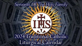 Servants Of The Holy Family 2024 Liturgical Calendar [upl. by Aicilanna]