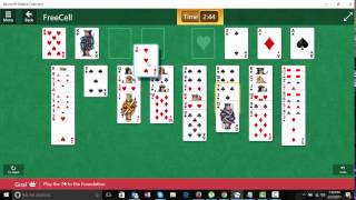 Microsoft Solitaire Collection  Card Games  FreeCell  Daily Challenge 27032017 [upl. by Kuska]