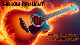 Mellow Brilliant Bass Backing Track in D Mixolydian Minor [upl. by Aserahs]