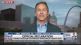 Former Missouri Governor Eric Greitens announces run for US Senate [upl. by Edana]