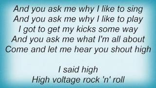 Ac Dc  High Voltage Lyrics [upl. by Eclud683]