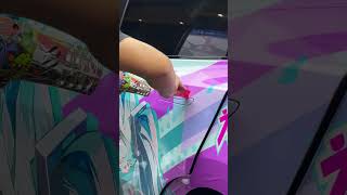 The Miku Itasha is almost done Im thrilled cardesign itasha [upl. by Hamaso613]