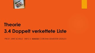 Theorie2 34 Doppelt verkettete Liste [upl. by Osman]