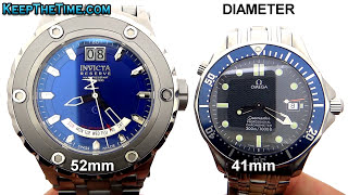 Which Would YOU Wear Invicta vs Omega Watch Size Comparison [upl. by Sorvats]