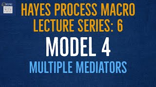 6 Hayes Process Macro Model 4 with Multiple Mediators [upl. by Joletta]