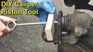 DIY Brake Caliper Piston Compressor Tool  Cheap and Easy to Make [upl. by Aloeda]