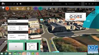 BIM application for road and transportation  infraworks  Traffic simulation [upl. by Gilly]