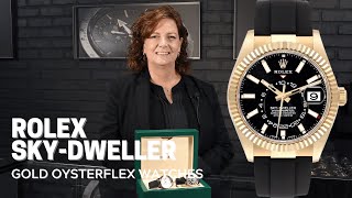 Rolex SkyDweller Gold Oysterflex 326235 amp 326238 Watches  SwissWatchExpo [upl. by Uno]