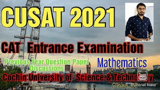 CUSAT 2021CUSAT CAT ExaminationSyllabusQuestions amp AnswersMSc Mathematics [upl. by Nevuer]