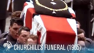 Sir Winston Churchills Funeral A World In Remembrance 1965  British Pathé [upl. by Iderf270]