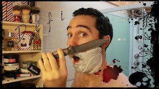 💈 Se Raser au Couteau de Chasse 💈 FILSLADE  Rasage Traditionnel [upl. by Ginzburg]