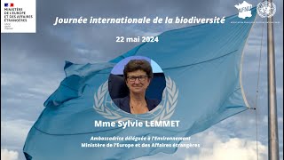 AFNU TV  Mme Sylvie LEMMET  Journée internationale de la biodiversité 22 mai 2024 [upl. by Aciretahs880]