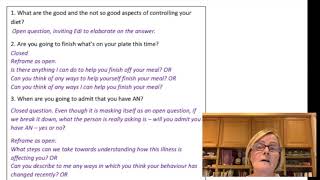 New Maudsley Training Manual 441 Open Questioning Style [upl. by Eirrok]