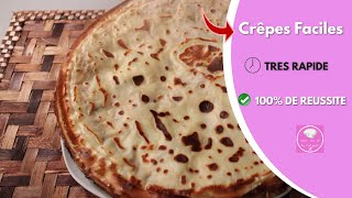 Recette Crepes Facile Et Rapide [upl. by Eimaraj]