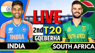 India vs South Africa 2nd T20  Live Cricket Match Today  IND vs SA Live Match Today  IND Batting [upl. by Akkina311]