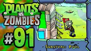 Survival Pool  Plants vs Zombies 91 [upl. by Styles]